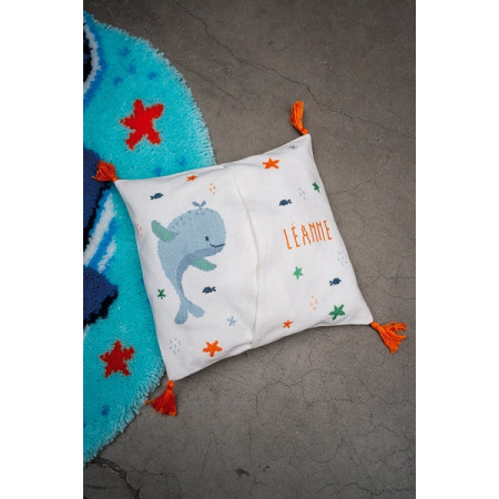 Kit de broderie Sac de Pyjama Plaisir des baleines