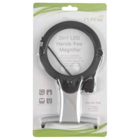 Lampe loupe mains libres LED