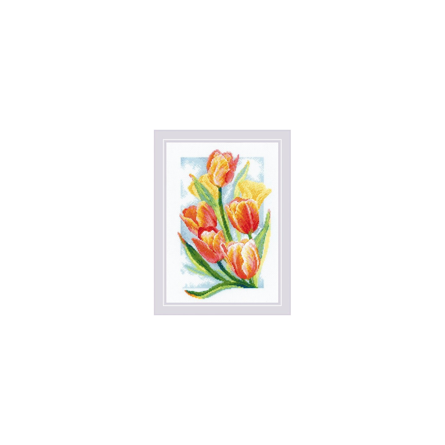 Riolis Embroidery kit Spring Glow Tulips