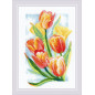 Kit de broderie Tulipes éclat printanières