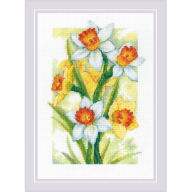 Riolis Kit de broderie Jonquilles éclat printanier