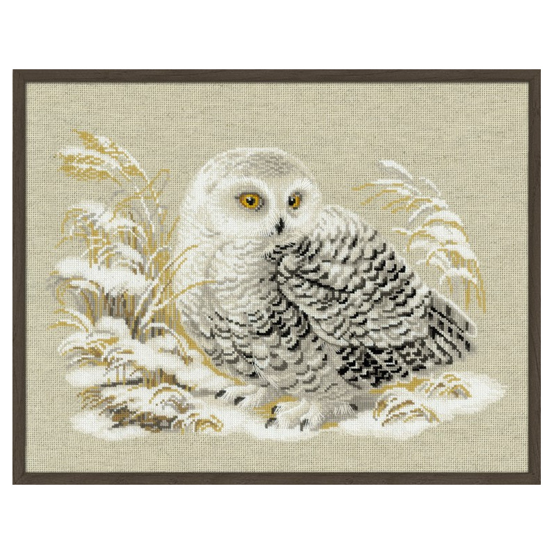 Kit de broderie Chouette blanche Kit de broderie Chouette blanche