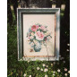 Kit de broderie Pivoines et roses sauvages Kit de broderie Pivoines et roses sauvages