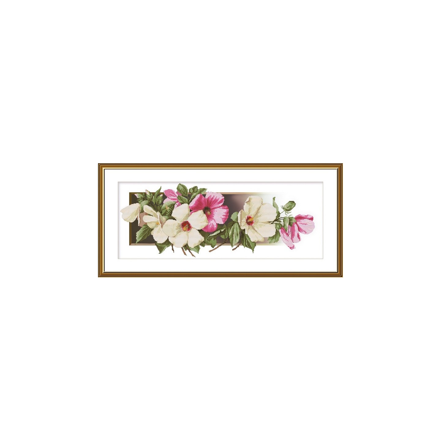 Embroidery kit Hibiscus