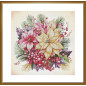 Borduurpakket Kerst bloemen