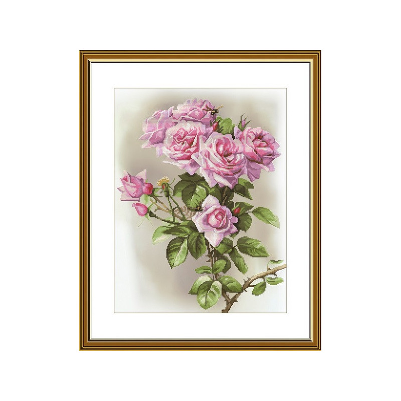 Kit de broderie Sonate rose