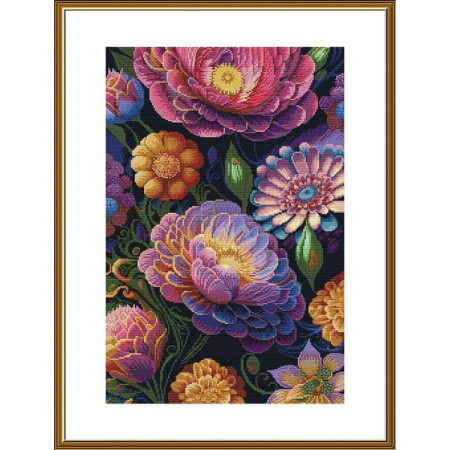 Embroidery kit Floral variety