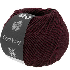 Lana Grossa Cool Wool Mélange Bordeaux gemeleerd 1404
