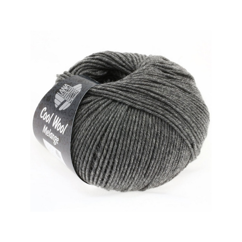 Cool Wool Mélange Donkergrijs gemeleerd 0412