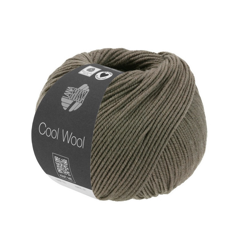 Cool Wool Mélange Donkerbruin gemeleerd 1422