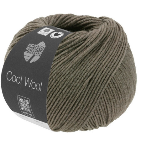 Lana Grossa Cool Wool Mélange Donkerbruin gemeleerd 1422