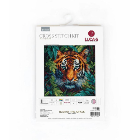 Borduurpakket Tijger van de jungle