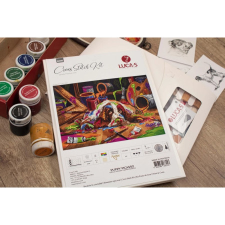 Stickset Welpe Picasso