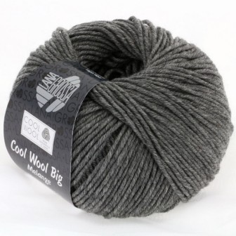 Lana Grossa Cool Wool Big Mélange Donkergrijs 0617