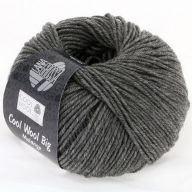 Lana Grossa Cool Wool Big Mélange Donkergrijs 0617