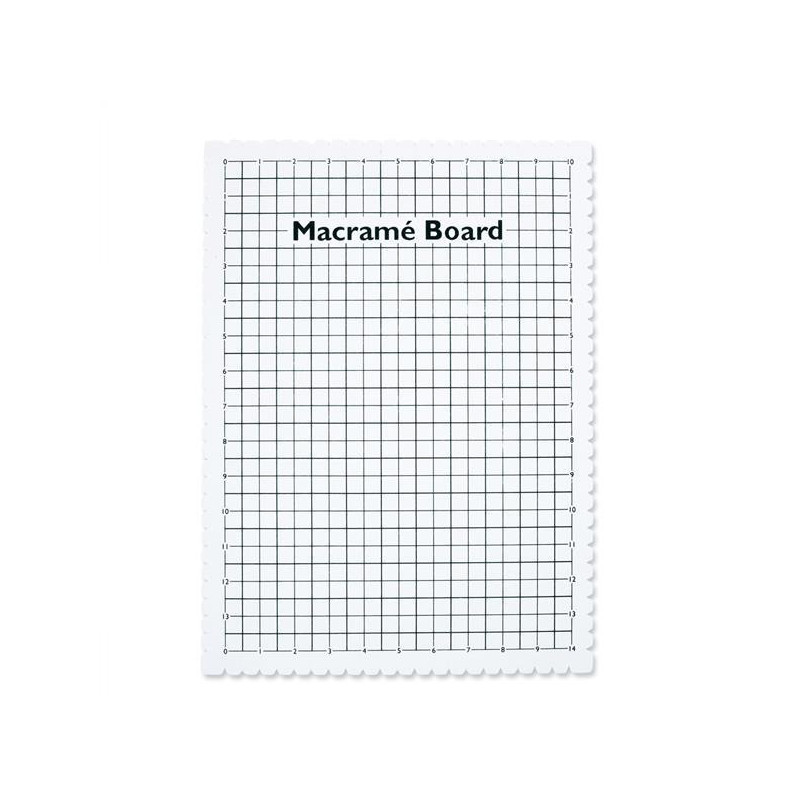 Macramé bord 18,5 x 26,5 cm