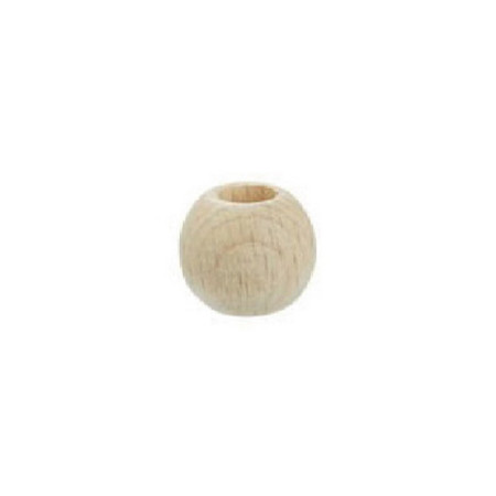 Makramee perlen 15 mm holz