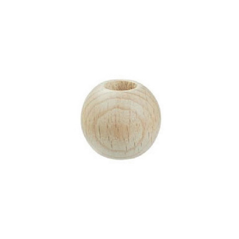 Makramee perlen 25 mm holz