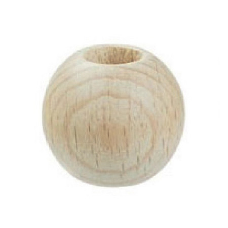 Perles de macramé en bois 25 mm