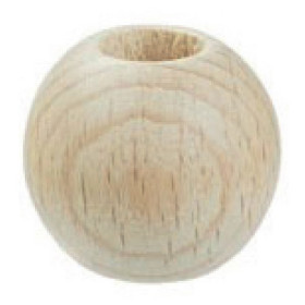 Macramé beads 40 mm wood