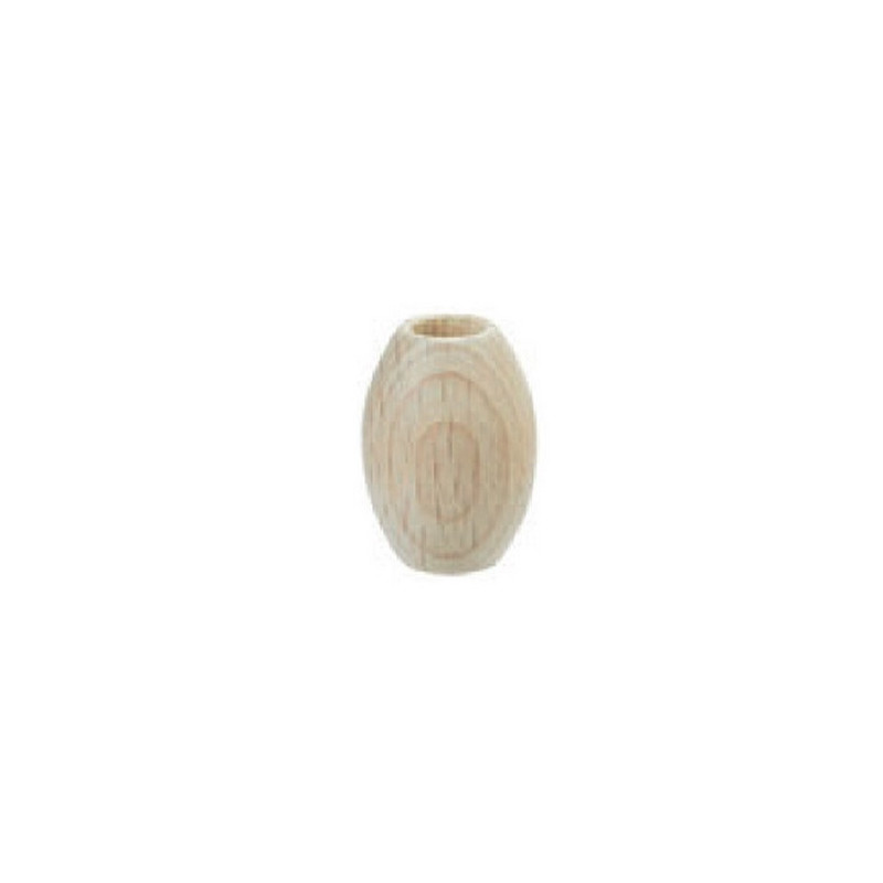 Houten macramé kralen ovaal 14 x 21 mm
