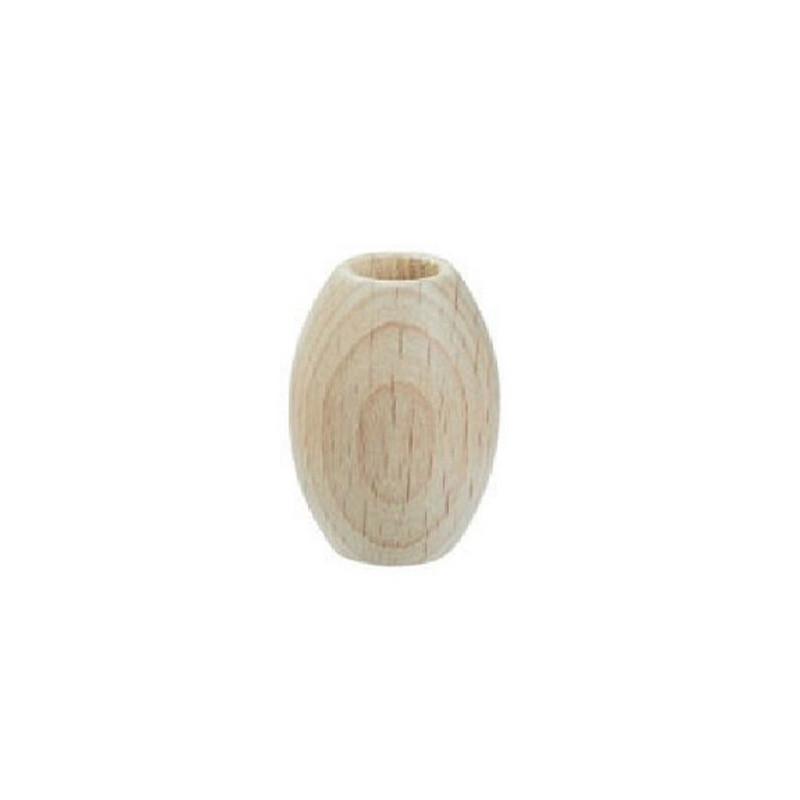 Houten macramé kralen ovaal 20 x 30 mm