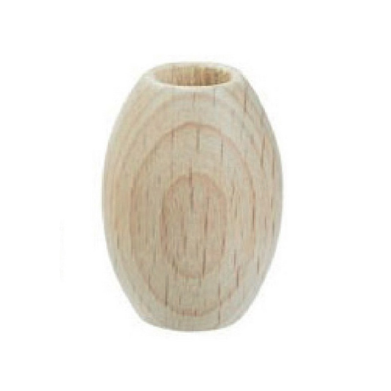 Makramee perlen Oval 28 x 44 mm holz