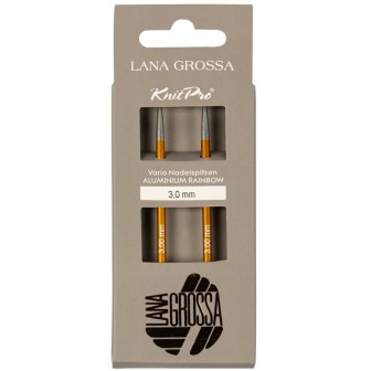 Lana Grossa Vario Rainbow short interchangeable circular needles 3 mm