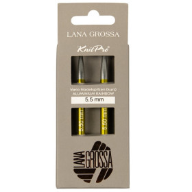 Lana Grossa Vario Rainbow kurz austauschbare Rundstricknadel 5,5 mm