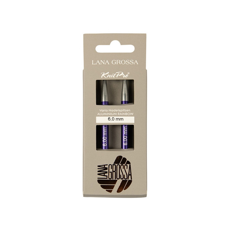 Lana Grossa Vario Rainbow kort rondbreinaald punten 6 mm