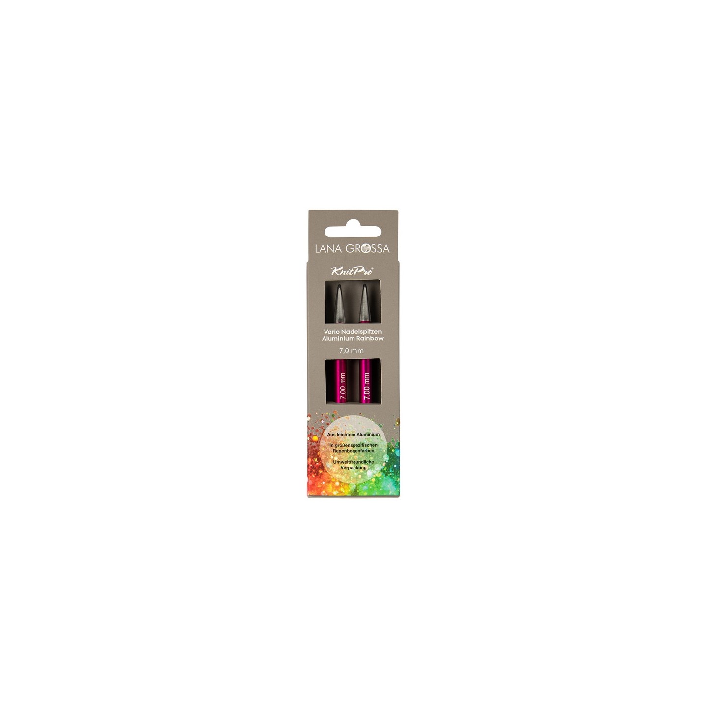 Lana Grossa Vario Rainbow rondbreinaald punten 7 mm
