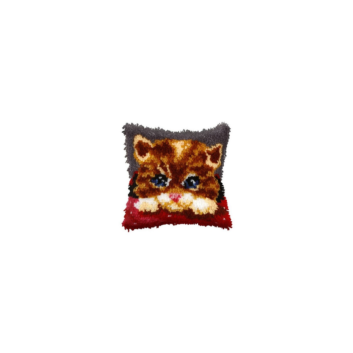 Latch hook cushion kit cat nr 4056
