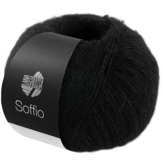 Lana Grossa Soffio 020 Zwart