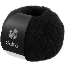 Lana Grossa Soffio 020 Schwarz