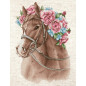 Stickset das Pferd in Blumen