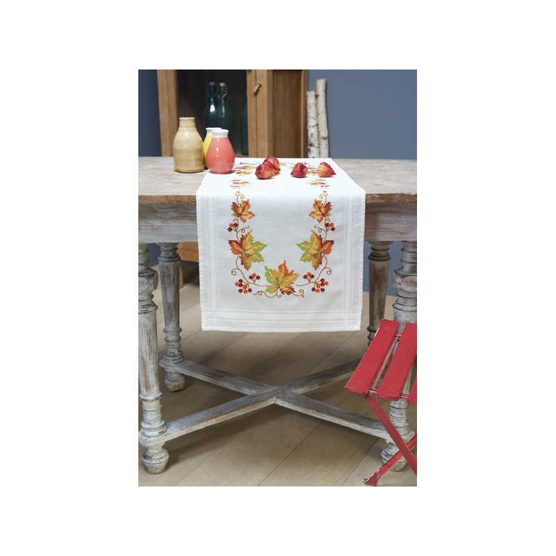 Table runner kit Autumn leaves