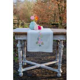 Kit chemin de table Fleurs et feuilles