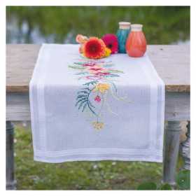 Bedruckter Läuferpackung Tropische Blumen
