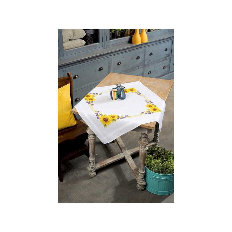 Bedruckte Deckepackung Sonnenblumen