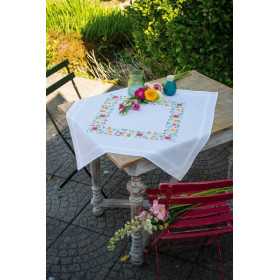 Bedruckte Deckepackung frische Blumen