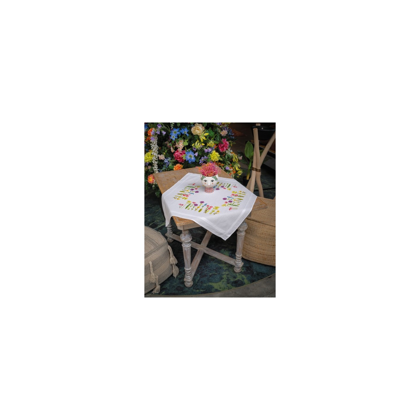 Tafelkleed kit Lentebloemen