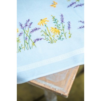 Bedruckte Deckepackung Lavendel