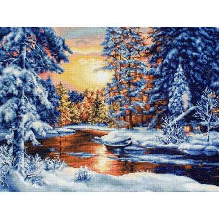 Embroidery kit Winter Landscape