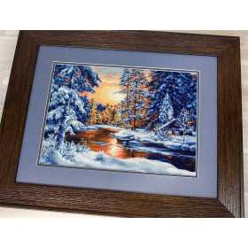 Luca-S Embroidery kit Winter Landscape