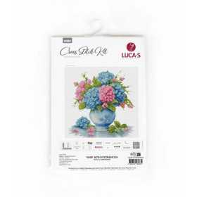 Luca-S Embroidery kit Vase with Hydrangea