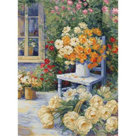 Embroidery kit Garden Corner