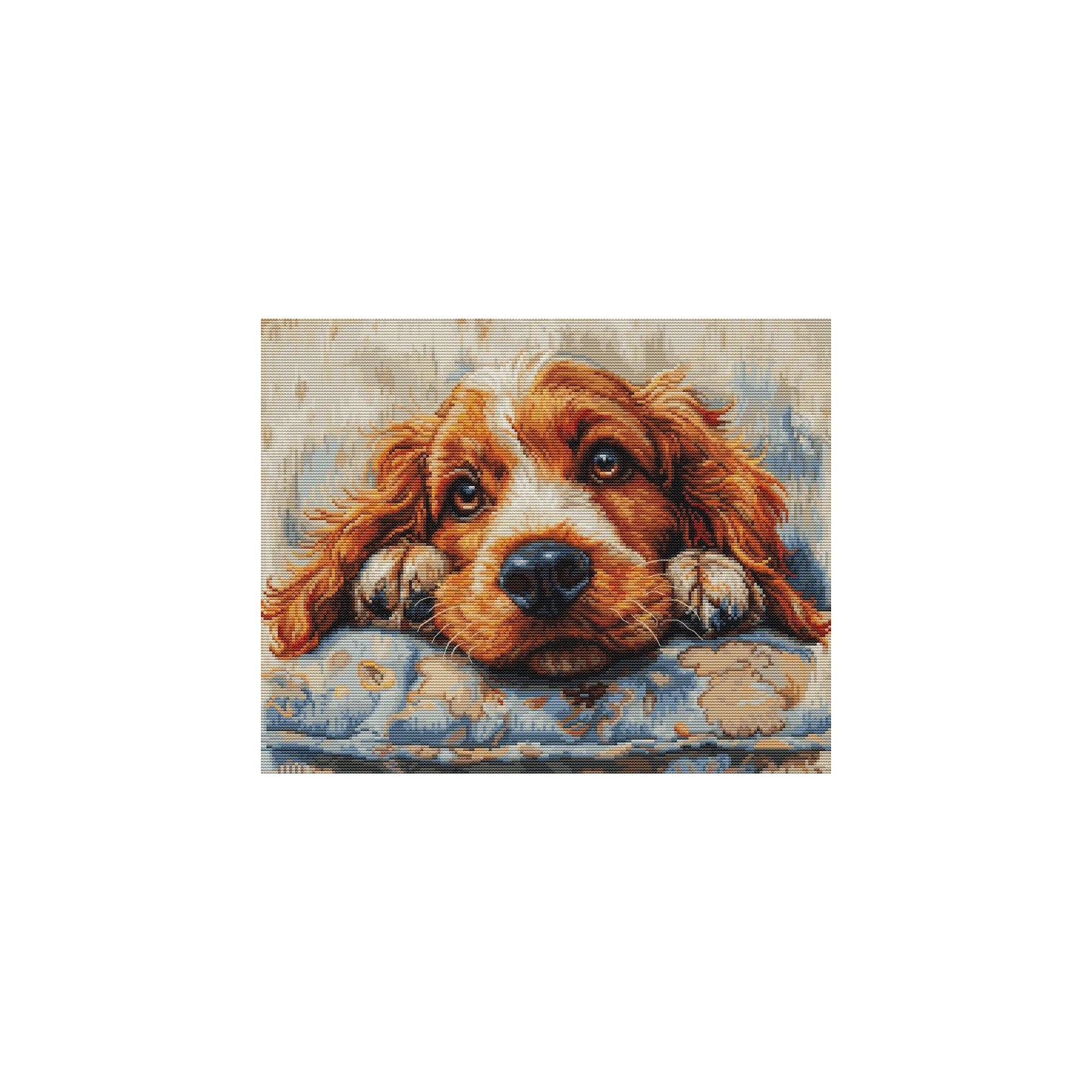 Luca-S Embroidery kit Cocker Spaniel
