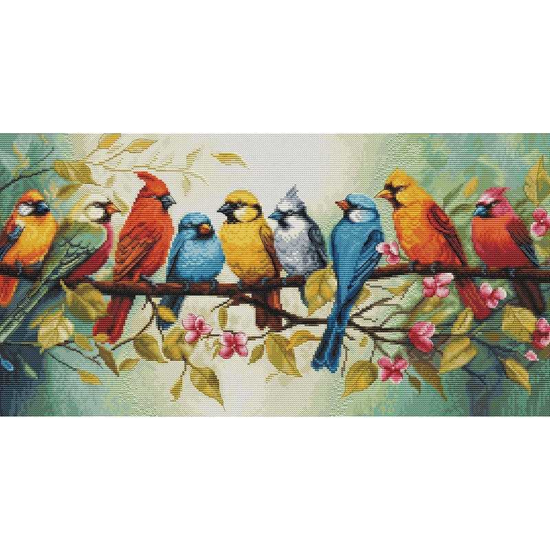 Kit de broderie Le chant des oiseaux Kit de broderie Le chant des oiseaux