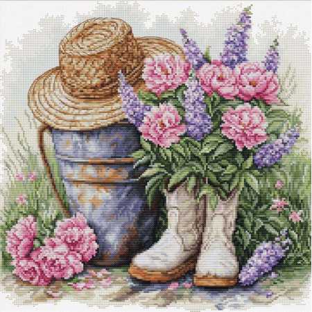Kit de broderie Décoration de jardin