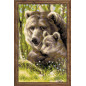 Kit de broderie Ours avec son petit Kit de broderie Ours avec son petit